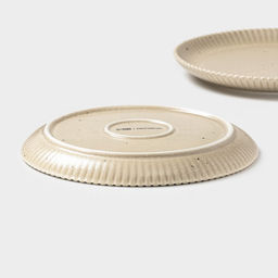 Тарелки Доляна Коралл, d=20.8 см, набор 2 шт., фарфор, бежевые  фото 4