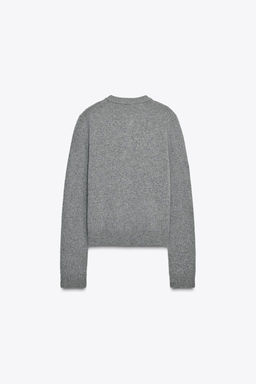 CASHMERE AND WOOL BASIC CARDIGAN - Zara фото 9