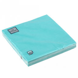 Салфетки бумажные "Art Bouquet" 33х33см, 3-х слойные, 16 штук в упаковке, 100% целлюлоза, "Барокко. Аквамарин" (Россия)