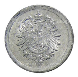 Монета 1 пфенниг 1917 года А Германия