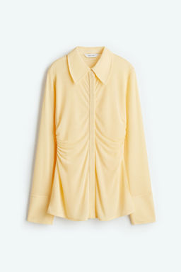 Camisa de malla con frunces
