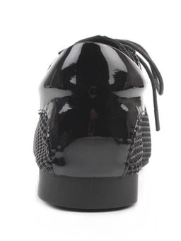 03-H17C-30AG BLACK Полуботинки женские (натуральная кожа)