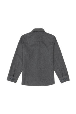 Базовая рубашка антрацитового цвета с длинным рукавом для мальчика Неожиданная скидка в корзине - U.s. polo assn фото 2