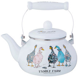 Чайник эмалированный серия "Family farm", 2,5 л 934-626