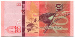 Банкнота 10 добр 2020 года Сан-Томе и Принсипи