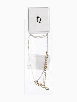 Цена за 2 шт. Кулон на цепочке "ДНК", цвет золото