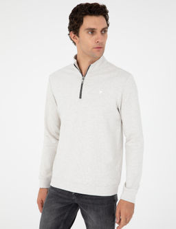 Свитшот Cacharel Regular Fit из хлопка экрю