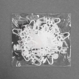 Цена за 200 шт. Крючок для штор, гвоздик с замком, d=12×25 мм, прозрачный