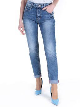 2210 BLUE Джинсы зауженные женские SASANTA