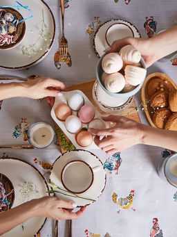 Скатерть пасхальная, Этель Chicken Ranch 220х147 см, 100% хлопок, репс 210 г/м2