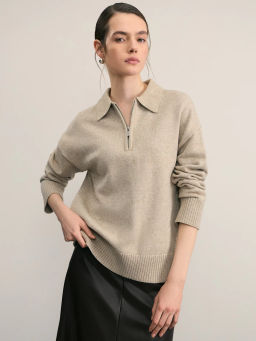 Джемпер поло с молнией / Zarina