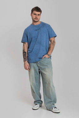 Футболка М124053Тв индиго - Елена фото 3