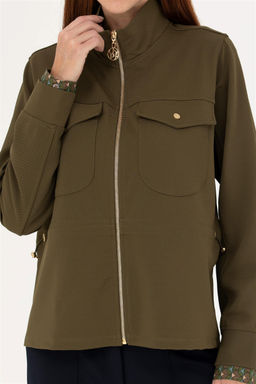 Женский свитшот цвета хаки - U.s. polo assn фото 6