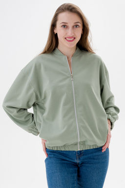 Бомбер из коттон фита полынь макси - Амадэль фото 4