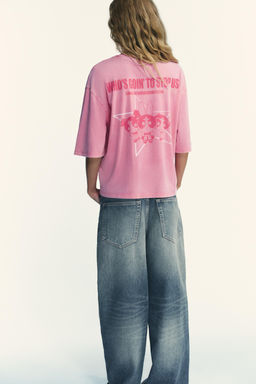 THE POWERPUFF GIRLS FADED-EFFECT T-SHIRT - Zara фото 3