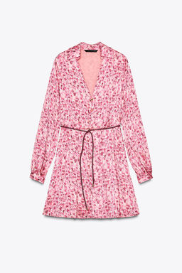 SHORT DRESS WITH A FLORAL PRINT - Zara фото 9