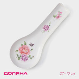 Подставка под ложку Изобилие, пластик, 2710 см, белая, рисунок МИКС - Simaland фото 3