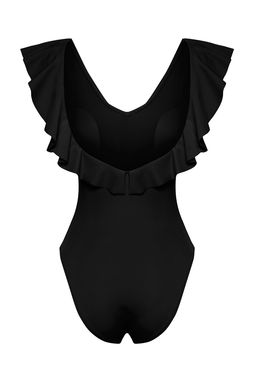 TRENDYOLMILLA Sar? V Yaka Volanl? Regular Mayo TBESS25MA00030  фото 9