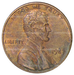 1 цент 1983 года США