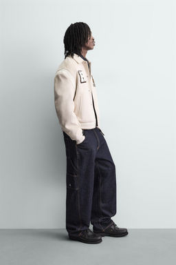 CAZADORA BOMBER EFECTO ANTE / Crudo - Zara фото 4