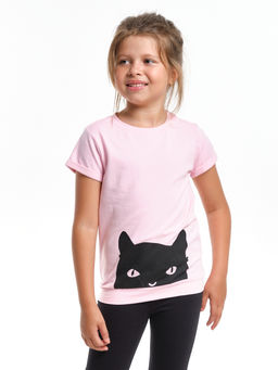Футболка для девочки	 UD 0783 розовый