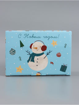 Коробка подарочная складная «С Новым годом», 22×15×10 см