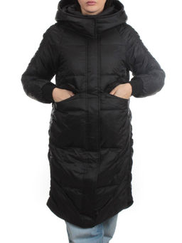 3064 BLACK Пуховик зимний женский (80% пух, 20% перо)