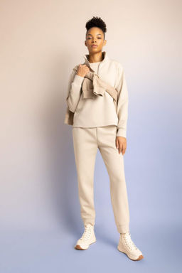 DeFactoFit Jogger Esofman Alt? Standart Fit Beli Lastikli Cepli Basic Duz  фото 3