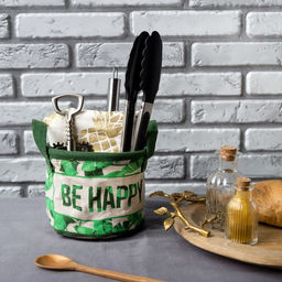 Текстильная корзинка Be Happy, 14×12 см