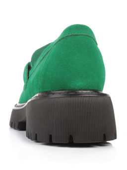 03-5929-3 GREEN Лоферы женские (натуральная замша) - No name фото 6