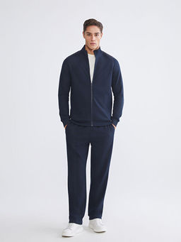 Dik Yaka Erkek Fermuarl? Sweatshirt