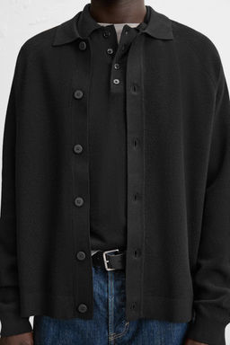 TEXTURED CARDIGAN WITH VISCOSE - Zara фото 5