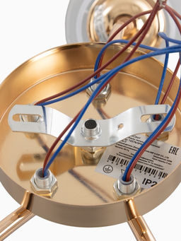 Люстра 12276/5FGD, 5×40 Вт, E27, 64×18×23 см, золото