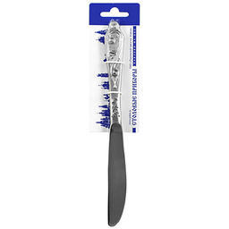 Губернатор Нож столовый из нержавеющей стали 22см, набор 2шт, на картоне - навеска (Россия) - Домашняя мода фото 2