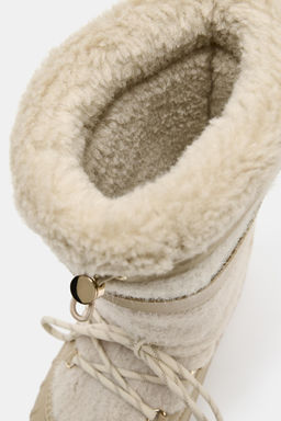 SHEARLING EFFECT ANKLE BOOTS SKI COLLECTION - Zara фото 15