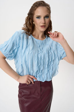 Блузка Лили (голубой) - Эльза фото 4