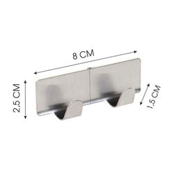 Набор крючков 2 шт метал. на липк. основе средний., арт.70462