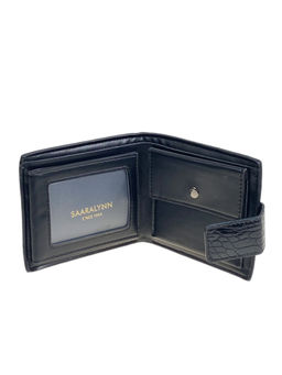 Мужское портмоне из искусственной кожи, цвет черный - Greta фото 2