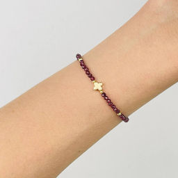 Браслет со вставкой из Граната 16,5 см +