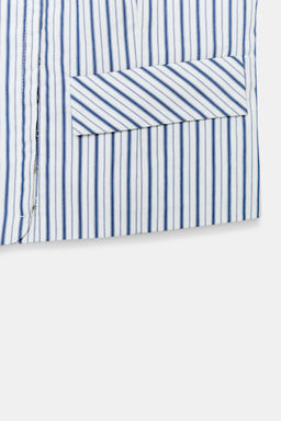 TOP HALTER RAYAS / Azul / Blanco - Zara фото 7