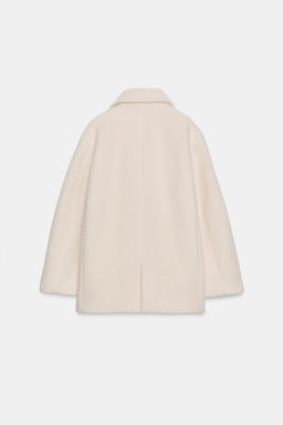BOUCL_ DOUBLE-BREASTED MID-LENGTH COAT - Zara фото 8
