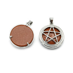 Кулон Звезда 27*27мм из авантюрина