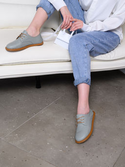 Туфли 181.ОКСЕbr.Лион авокадо+коричневый