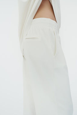 WASHED INTERLOCK TROUSERS - Zara фото 3