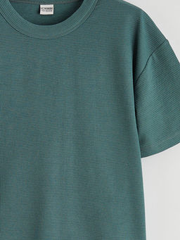 Bisiklet Yaka Dokulu Erkek ?ocuk Ti??rt