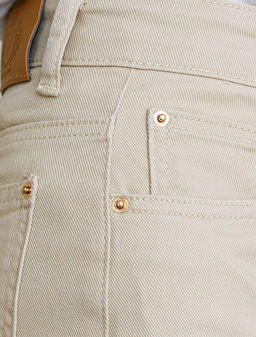 Джинсы Vilatte трубы из денима бежевый  фото 4