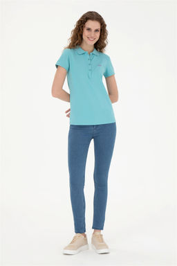 Женская мятная базовая футболка - U.s. polo assn фото 4