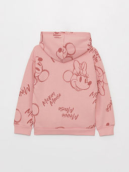 Minnie ve Mickey Mouse Bask?l? K?z ?ocuk Hoodie - Waikiki фото 3