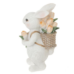 Фигурка декоративная "Заяц с корзиной", L5 W6,5 H11 см