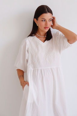 13187 Платье молочное из хлопка - Martichelli фото 13